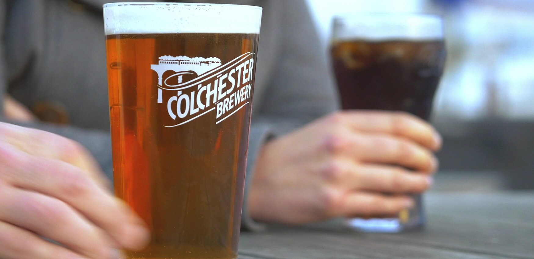 Two Pints of Colchester Brewery Beer